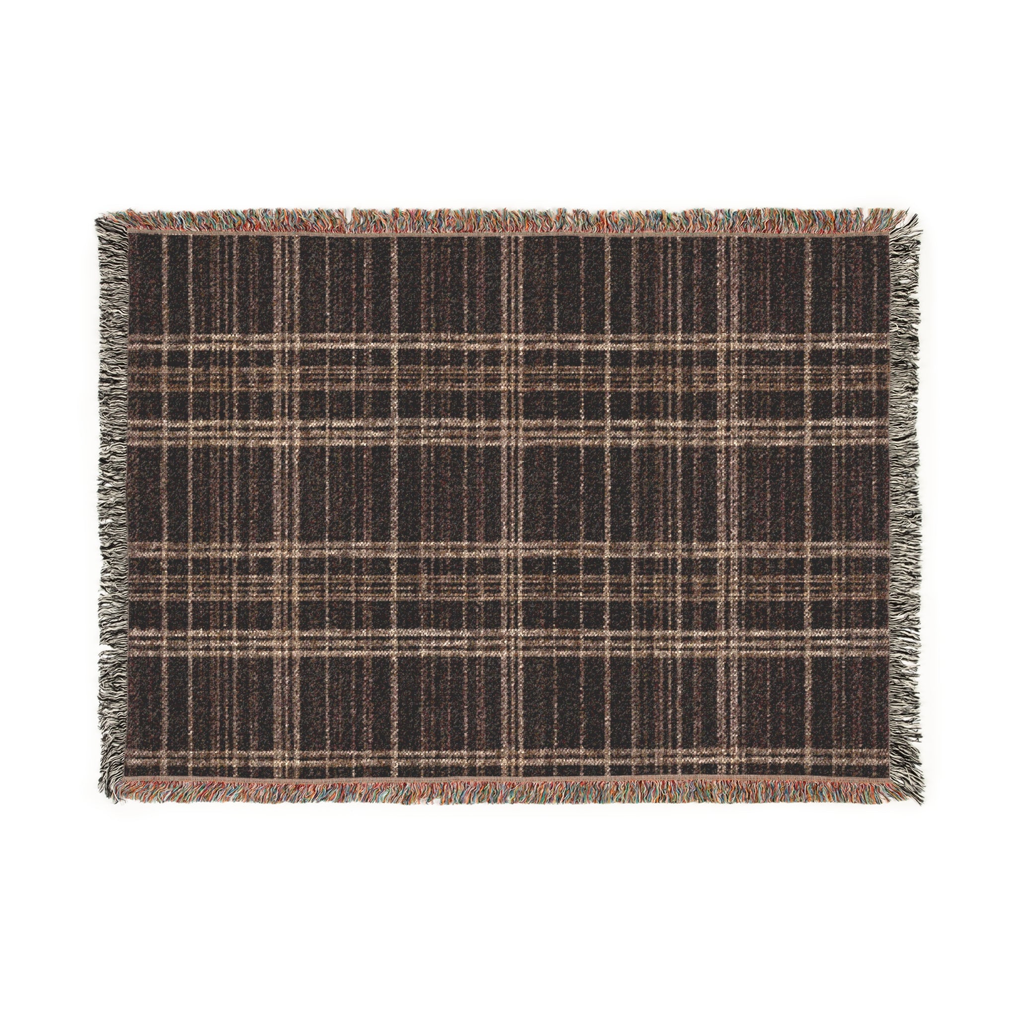 Cozy Plaid Woven Blanket - Warm Throw for Home Decor