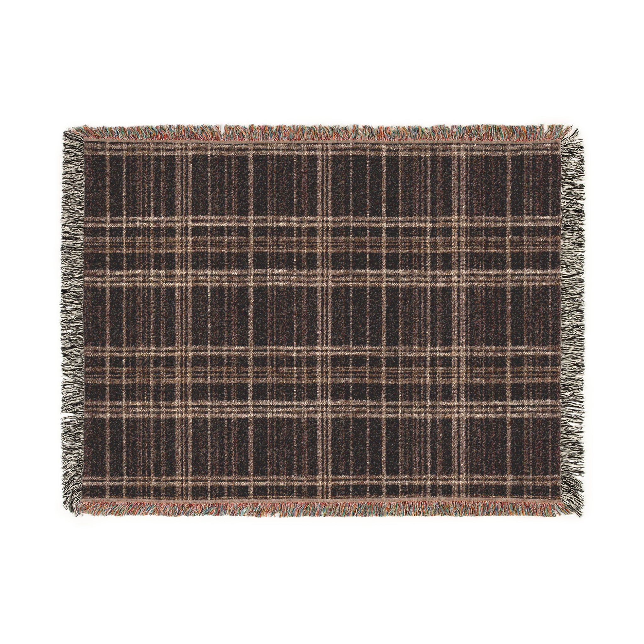 Cozy Plaid Woven Blanket - Warm Throw for Home Decor